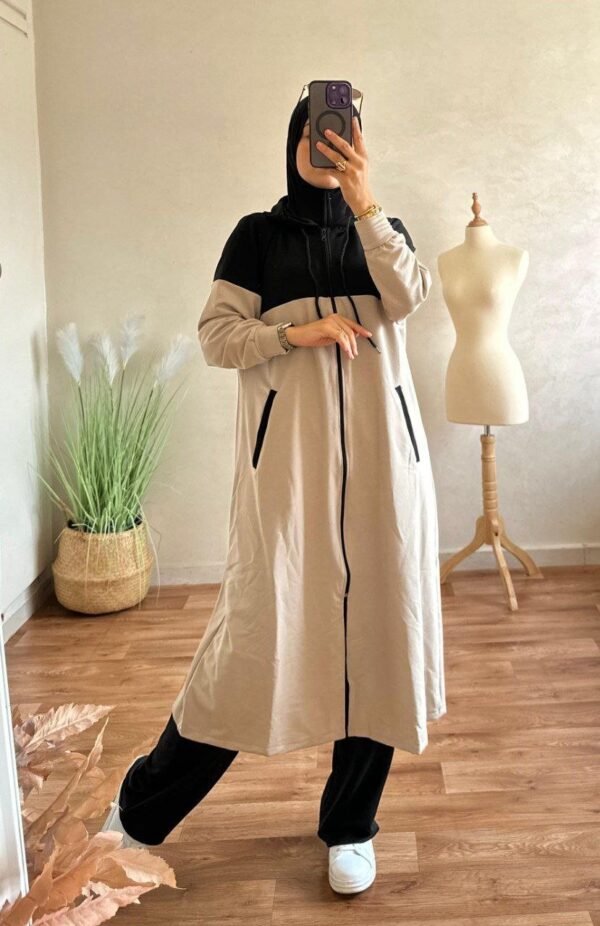 ⁦سورڤيط طويلة دوبياس بالسروال. توب مونطوني لكرى. موديل تركي .⁩ - الصورة ⁦2⁩