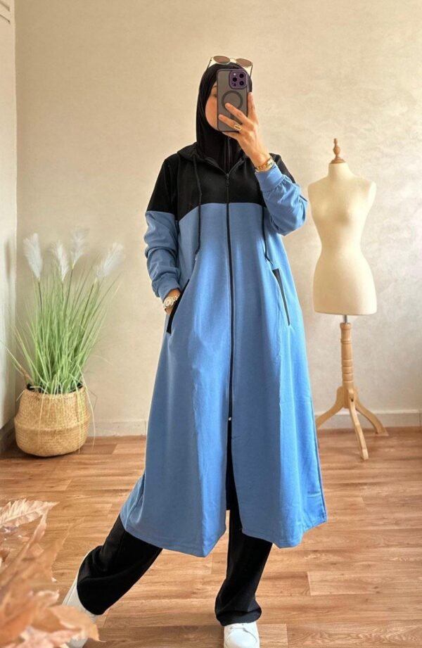 ⁦سورڤيط طويلة دوبياس بالسروال. توب مونطوني لكرى. موديل تركي .⁩ - الصورة ⁦4⁩