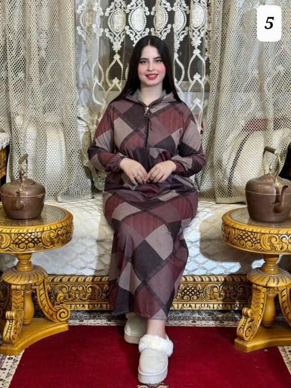 ⁦جلابة توب التويد كاشمير بالسنسلة وجياب⁩ - الصورة ⁦14⁩