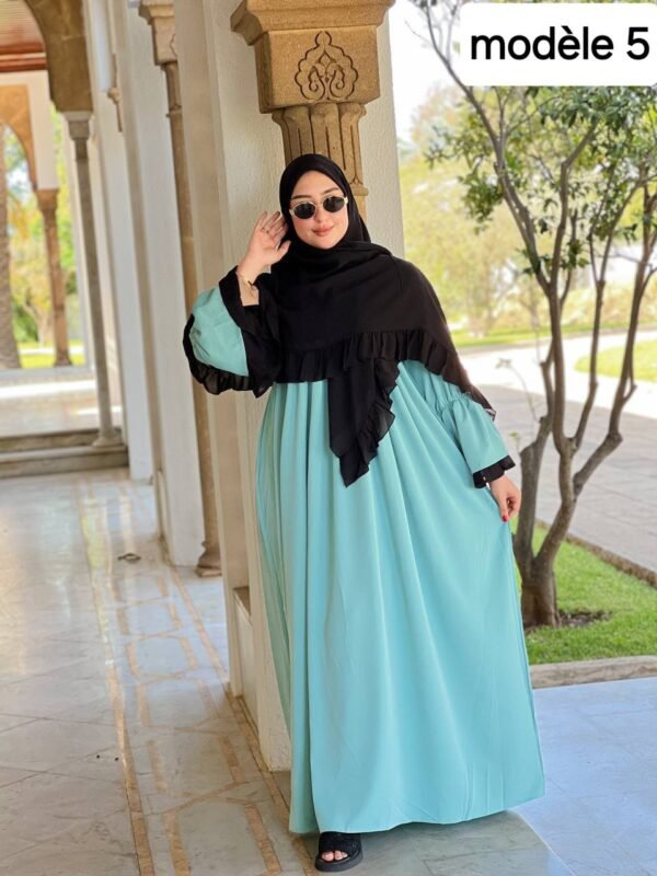 ⁦كسوة راقية مكونة من قطعتين، مصنوعة من ثوب كريب روزا⁩ - الصورة ⁦19⁩