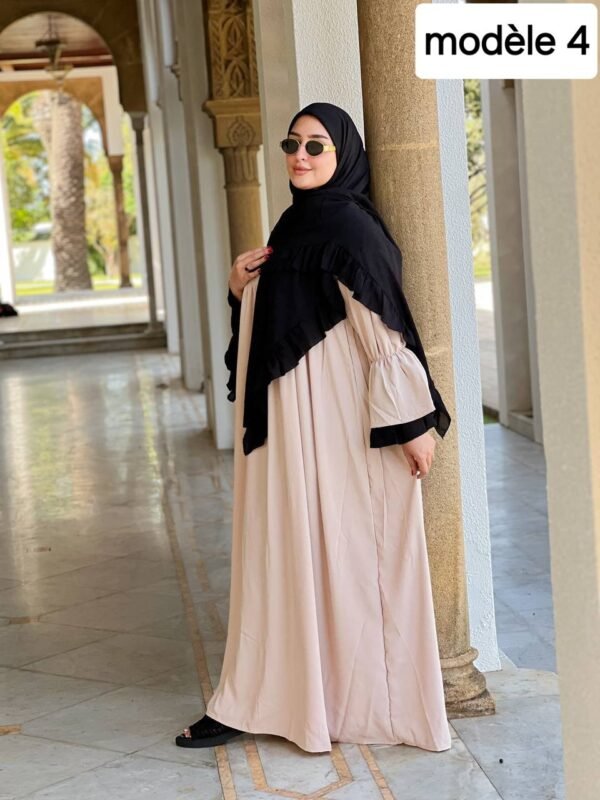 ⁦كسوة راقية مكونة من قطعتين، مصنوعة من ثوب كريب روزا⁩ - الصورة ⁦16⁩