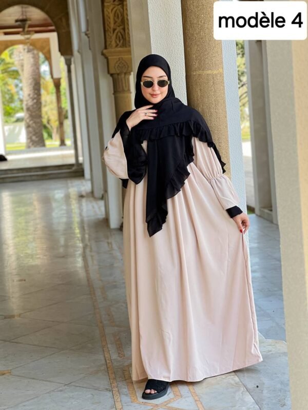 ⁦كسوة راقية مكونة من قطعتين، مصنوعة من ثوب كريب روزا⁩ - الصورة ⁦15⁩