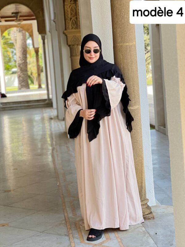 ⁦كسوة راقية مكونة من قطعتين، مصنوعة من ثوب كريب روزا⁩ - الصورة ⁦13⁩