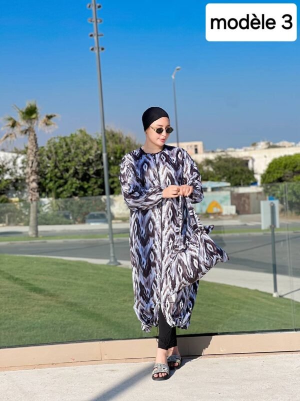 ⁦بوركيني للمحجبات توب باش+سيكليزم جودة عالية⁩ - الصورة ⁦9⁩