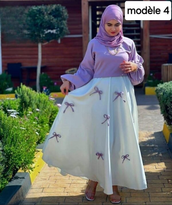 ⁦كسوة من 3 قطع 
نوع ثوب :كريب حرير طايح⁩ - الصورة ⁦4⁩